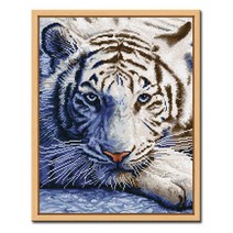 아트홀릭 DIY 보석십자수 액자 그림 비즈 대형, D414_백호2