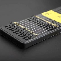 텅스텐 강한 묶음 바늘 2본 10조 옥수수 생미끼 스위벨 낚시 후크, 블랙골드, 감성돔형, 8호, 10개