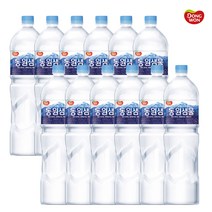 동원샘물 2L 리터 생수 12페트 mineral water 12 Liter, 단품