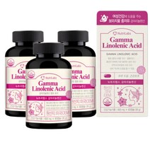 감마리놀렌산 보라지유 달맞이꽃종자유 블랙커런 오일 600mg, 3통, 60캡슐