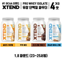 싸이베이션 Scivation 엑스텐드 Xtend Pro Whey Isolate 프로 웨이 단백질 파우더 1.8lbs / 5lbs 다양한 맛 4종, 바닐라 아이스크림, 1.8파운드 1개입
