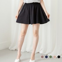 사입자mall F1933 썸머 플레어 4부팬츠 여름 반바지 허리밴딩 여성반바지