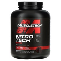 머슬테크 니트로테크 Ripped Lean 프로틴 Weight Loss 초콜릿 Fudge Brownie 4lbs (1.81kg), 4 lb