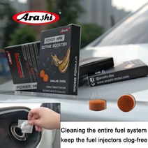 연료첨가제 ARASHI가솔린 가솔린 디젤 연료 첨가제 엔진 클리너 오토바이 자동차 차량 옥탄부스터 가스 에, 한개옵션0