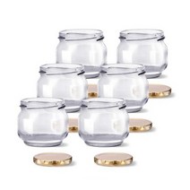 미르코리아 유리 이유식 잼병 Low 120 골드캡, 100ml, 24개입