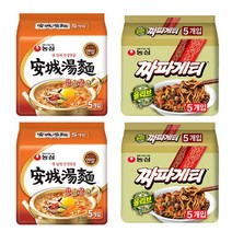 농심 안성탕면2+짜파게티2 멀티팩 (20개입) 대표라면