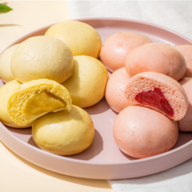 과일앙금 바나나 딸기 찐빵 1.2kg 30개, 딸기찐빵