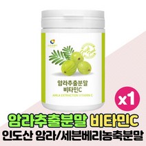 암라가루 암라 추출 분말 파우더 인디안 구스베리 암나가루 물에 타먹는 비타민C 빌베리 세븐베리 농축 분말 함유, 230g x 1통
