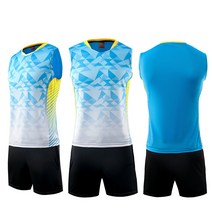 남녀트레이닝복세트 배구복 남자 여성 배드민턴공 민소매 커프반바지 탁구 테니스복 운동복 맟춤제작 2276243482, M