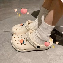 망고베이비 여성용 여름 키높이 통굽 슬리퍼 샌들 장식 EVA 통굽 푹신한 쿠션 슬리퍼