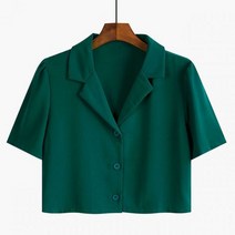 브라우스 하객룩 기본 해외여행여름옷 데이트룩 블라우스 봄 셔츠 작물 부드러운 쉬폰 얼짱 솔리드 여름 올 매치 스트리트웨어 심플 레트로 얇고 아늑한 통기성 Mujer