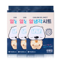 해호 곰탱이 열 냉각시트 6매입 3개, 단품, 단품