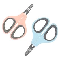 펫미팅 반려동물 미니 발톱깎이 2P 세트 KN-11005, 펫미팅 미니 반려동물 발톱깎이(블루+핑크)