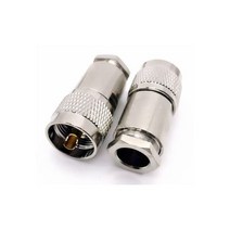 2pcs UHF 수 플러그 PL259 클램프 RG8 RG165 RG213 LMR400 7D-FB 케이블 RF 커넥터 도매