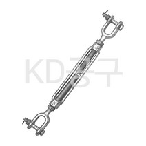 기타 단조 턴버클 J&J 와이어턴버클 와이어로프 장력조절 와이어조절 케이디공구 KD09, 1개, 1X18