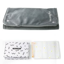Apnoo USB 충전식 손난로 사무실 손난로 전기매트 스마트 항온 급속발열, 그레이, type-C 라인 미포함