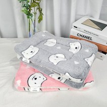 강아지 고양이 애견 겨울 이불 쿠션 하우스 켄넬 베어시리즈 방석, 핑크베어