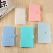 파스텔 카드 명함집_240보관 포켓식 포토카드 보관집, 블루