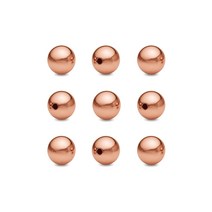치치치 14k 골드필드 2mm-8mm 핑크 로즈골드 볼 비즈 재료 팔찌 반지 발찌 만들기 1개 10개 100개, 로즈골드 5mm