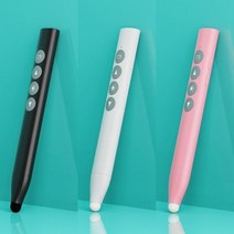 다기능 스마트터치 전자그림판 플립펜 ppt 리모컨 펜시보 터치펜 교사용 충전 포인터, 핑크, 1개