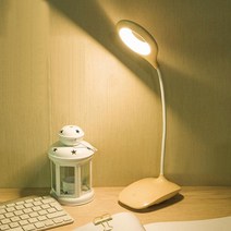 디월스 아이스크림 LED 데스크램프 충전가능 TD7501B 스탠드조명, 색상:화이트(TD7501B)