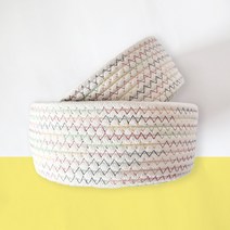 허니길 소품수납함 뜨개 원형 바구니 2종 세트