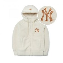 MLB 엠엘비 베이직 후드 후리스 점퍼 NY (Cream)