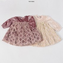 [압소바 의류] (백일돌선물) 끌로 드레스 (22겨울신상품) (72AX725411)