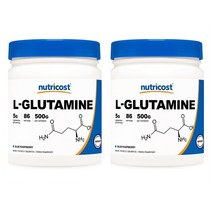 1+1 Nutricost 뉴트리코스트 L글루타민 엘글루타민 파우더 블루라즈베리 500g, 1개, 기본