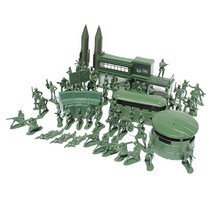 GHSHOP 육군 사무실 및 더 많은 액세서리와 56 조각 육군 남자 플레이 세트 5cm 군인 액션 피규어, 설명, 플라스틱, 육군 녹색