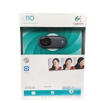 로지텍 C110 웹캠 Fold Up Clip On Built In 마이크 브랜드