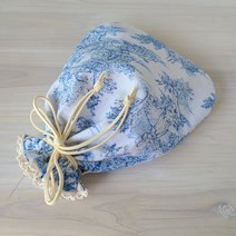 [DIY] 복주머니만들기 조리개 파우치 만들기 레드벨벳 미니동백 블루명화