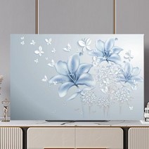 모니터가리개 먼지 커버 가림막 GoodTop TV 후드 귀여운 유럽 스타일 모니터 LED 화면 인치, 2.01 - 37-39inch(93x60cm)