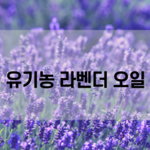 코슬로우 유기농 라벤더 아로마 오일 / 유기농 에센셜오일 / organic essential oil
