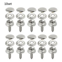 보트 부품 10 sets 스테인레스 스틸 태핑 스냅 패스너 키트 텐트 해양 요트 보트