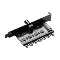 12V 3Pin 냉각 팬 허브 속도 컨트롤러 노브 8 포트 SATA 컴퓨터 섀시 쿨러 레귤레이터 PC 케이스 어댑터 부, 01 1 to 7