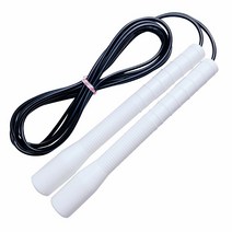 제이에프로프(JFROPE) 스피드 줄넘기 19.7cm 기본형, 흰색+검은색, 가로형