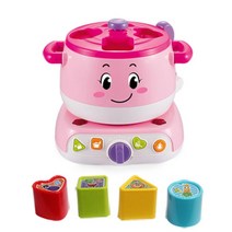 여아 주방놀이 냄비 도형끼우기 세트 주방세트 여자아이 키친세트 혼자놀기 키친 역할, 핑크