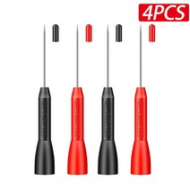 절연 피어싱 니들 핀 비파괴 멀티미터 테스트 프로브 10-2 600V 2mm 리드, 02 4pcs