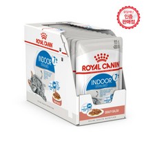 로얄캐닌 캣 파우치 인도어7+ 85g 12개 고양이습식사료 습식사료, 단품