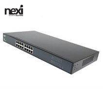 넥시 NX-SG1016 기가비트 LAN 16포트 N-WAY 1G 스위칭 허브 인터넷 랜 포트 확장 NX1136