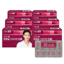 스키니랩 모로실 다이어트 모로오렌지추출분말 C3G 건강기능식품 항산화 내장지방감소, 14정, 6박스