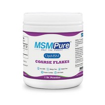 Kala Health 칼라헬스 옵티 MSM 식이유황 파우더 1lb(453g) MSMPure Coarse Powder Flakes, 1개, 453g