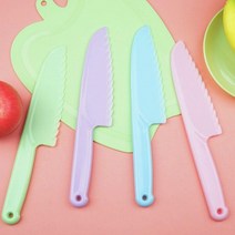 소꿉놀이 유아 안전칼 어린이 칼 요리 어린이집 아동용 플라스틱 무독성 식양처 승인, 그린-대