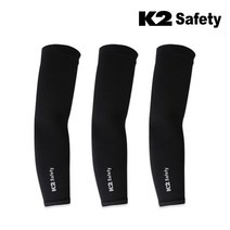 K2 K-스페셜 라인 쿨토시 3개 세트 여름 골프 팔토시 자외선차단 자전거 등산토시, 블랙