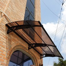 1270X1800 렉산바 차양시스템 계단캐노피 주차장 출입구비가림 플라스틱처마 브라캣 채양, 블루, 블랙, 블랙