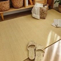 퓨어라탄러그 라탄인테리어소품 라탄사각 거실 포인트러그 라탄러그