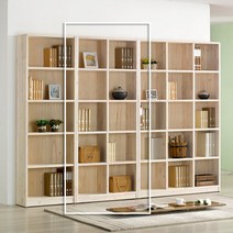 [인우드] 자빈 원목 책장 5단 1200 오픈형, 색상:월넛