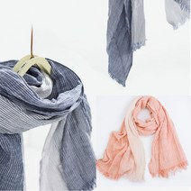 무드 여성 여자 봄 가을 겨울 린넨 스카프 목도리 실크 롱 머플러
