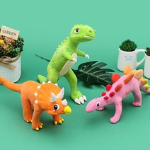 3D공룡클레이 3종1개씩 3개세트 찰흙 만들기 학습 어린이집 유치원 초등학생 선물, 4000 3D공룡클레이 3종1개씩 3개세트